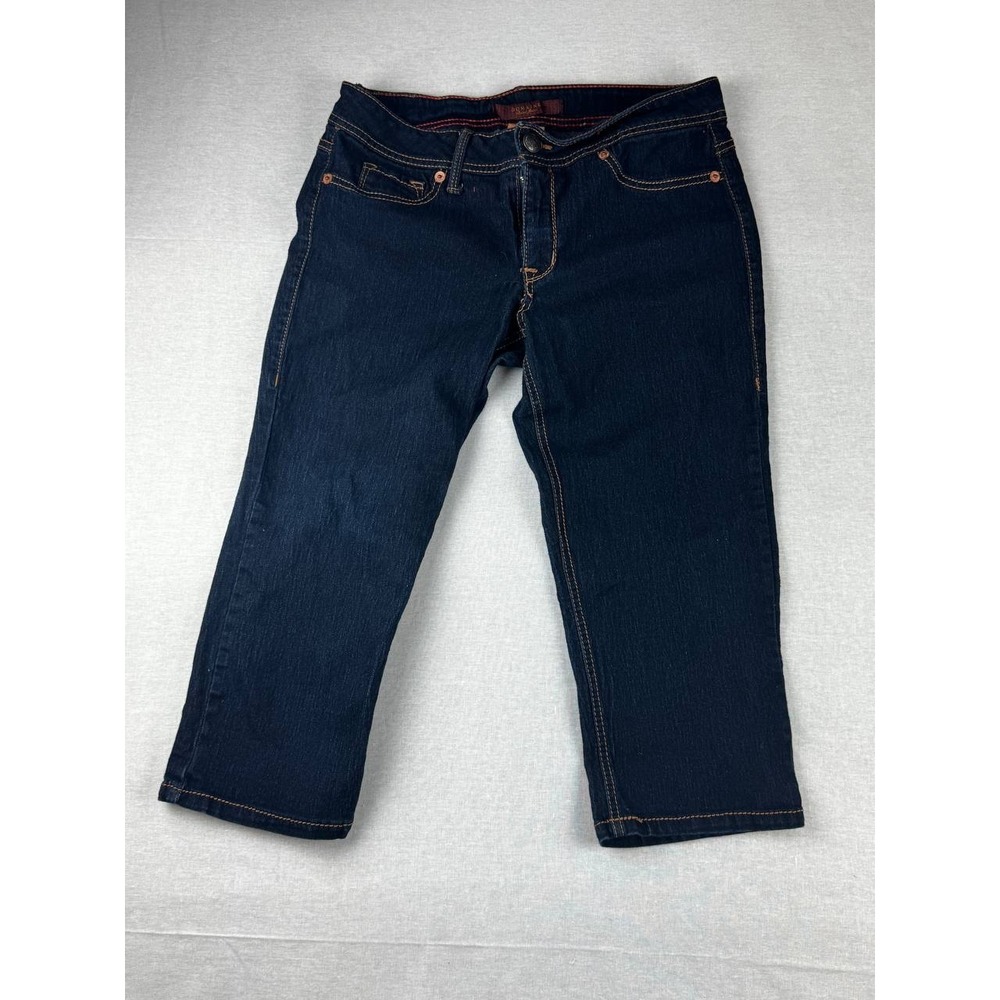 Domaine Brand Jeans Dark Wash Capri‎ Cropped Denim Pants Size 13 Womens